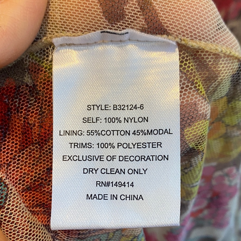 Johnny Was Multicolor Floral Dress - Picture 9 of 11